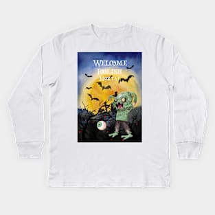 Welcome Foolish Mortal Kids Long Sleeve T-Shirt